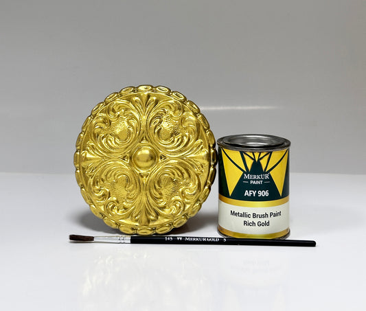 1K - AFY906 Rich Gold Brush Paint - Solvent Based Acrylic 750g (1.65lb)