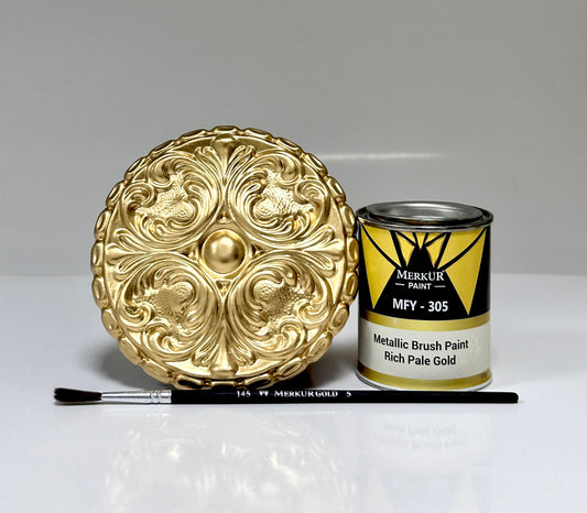 1K - MFY305 Rich Pale Gold Brush Paint - Solvent - Based Acrylic 750g (1.65lb)
