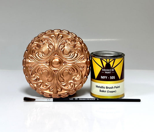 1K - MFY505 Copper Brush Paint - Solvent Based Acrylic 750g (1.65lb)