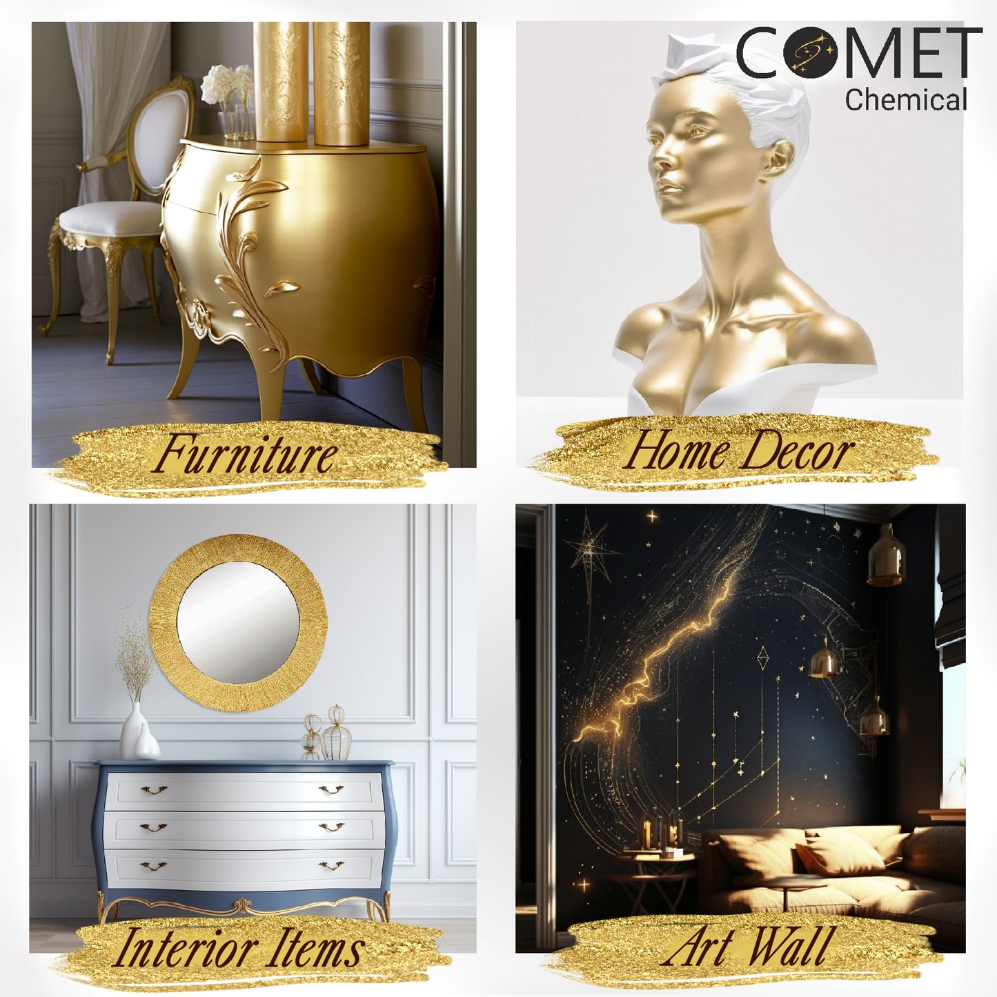 Bronze Powder Pigment - Rich Pale Gold