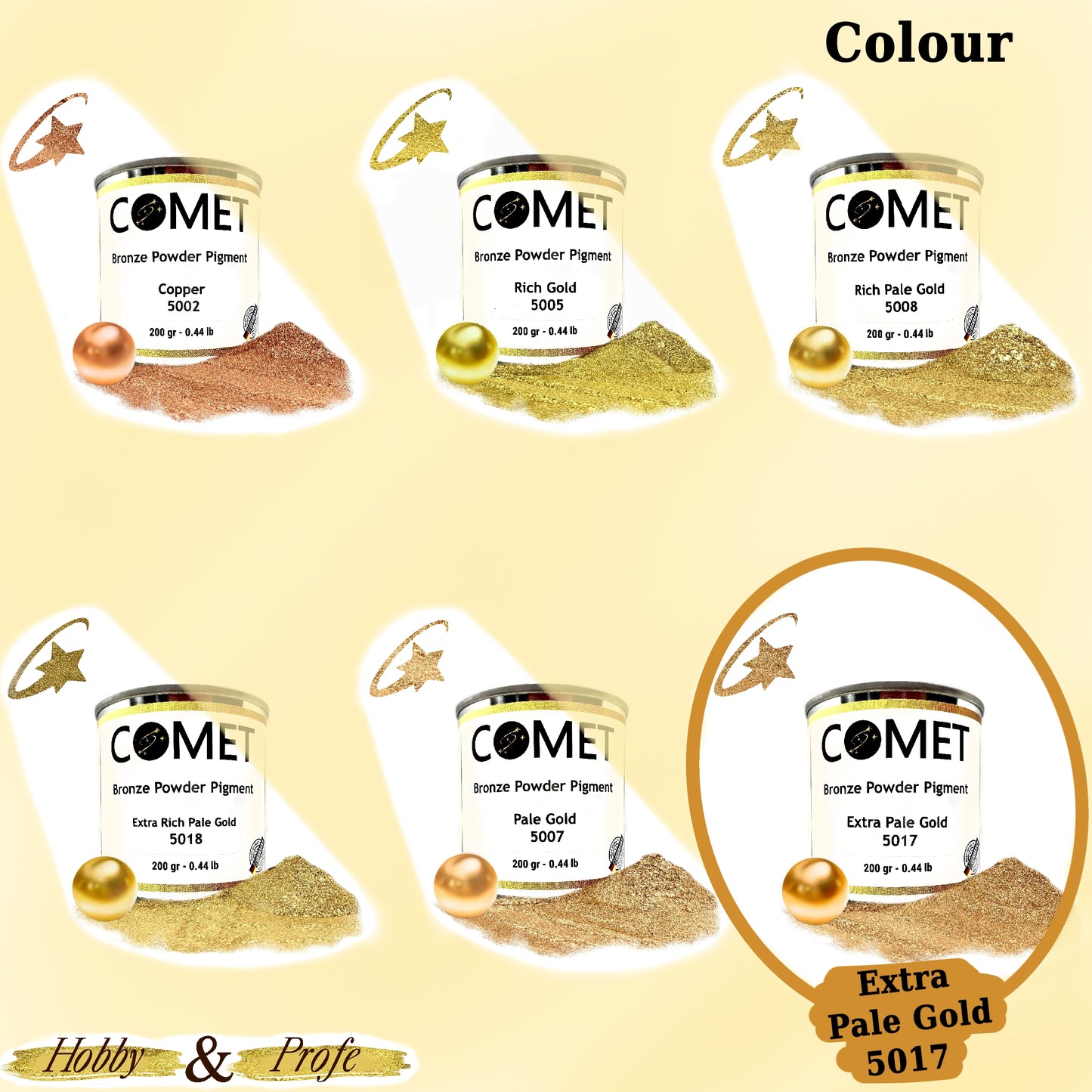 Bronze Powder Pigment - Extra Pale Gold