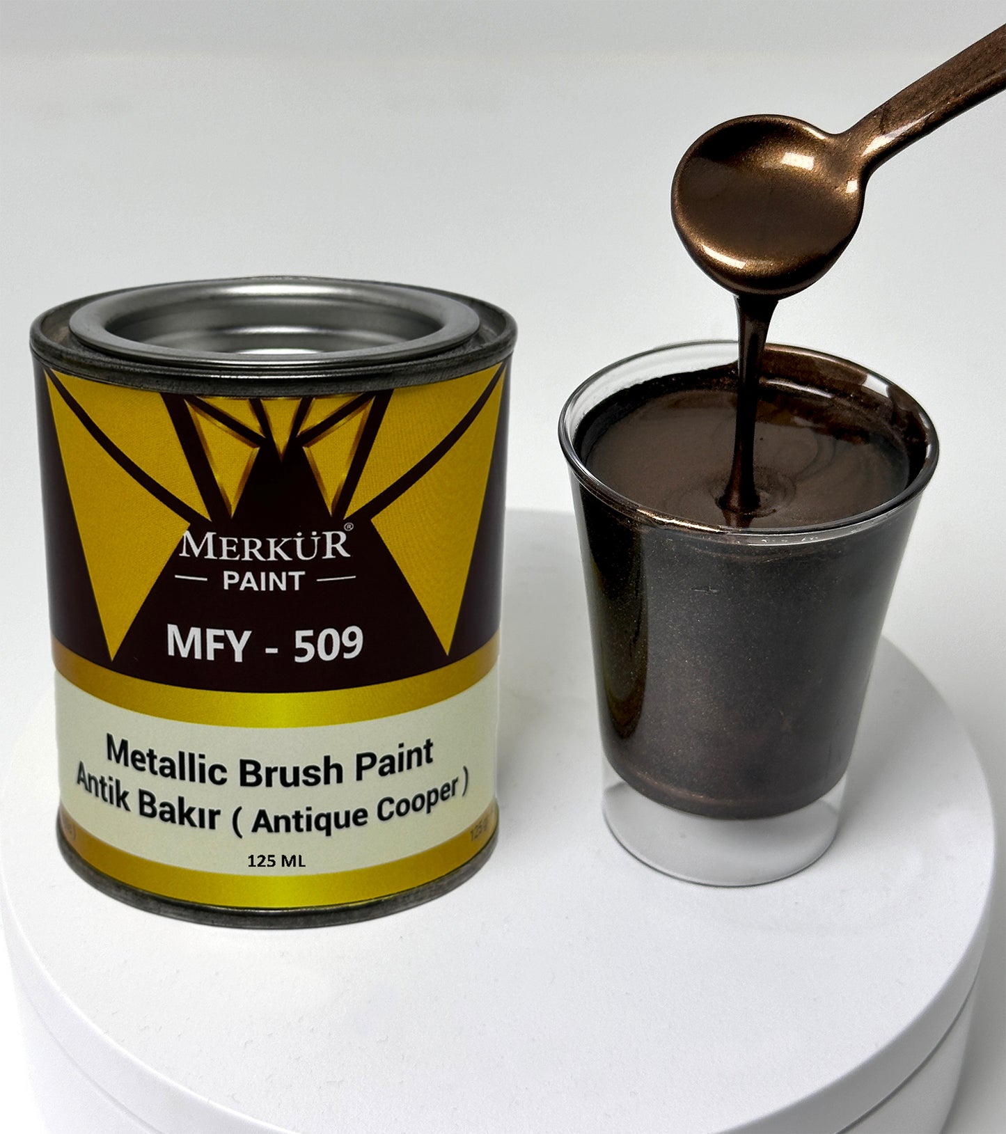 1K - MFY509 Antique Copper Brush Paint - Solvent Based Acrylic 750g (1.65lb)
